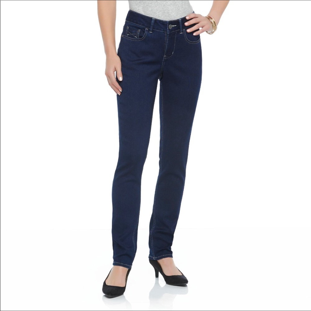 Lee mid rise black jeans.